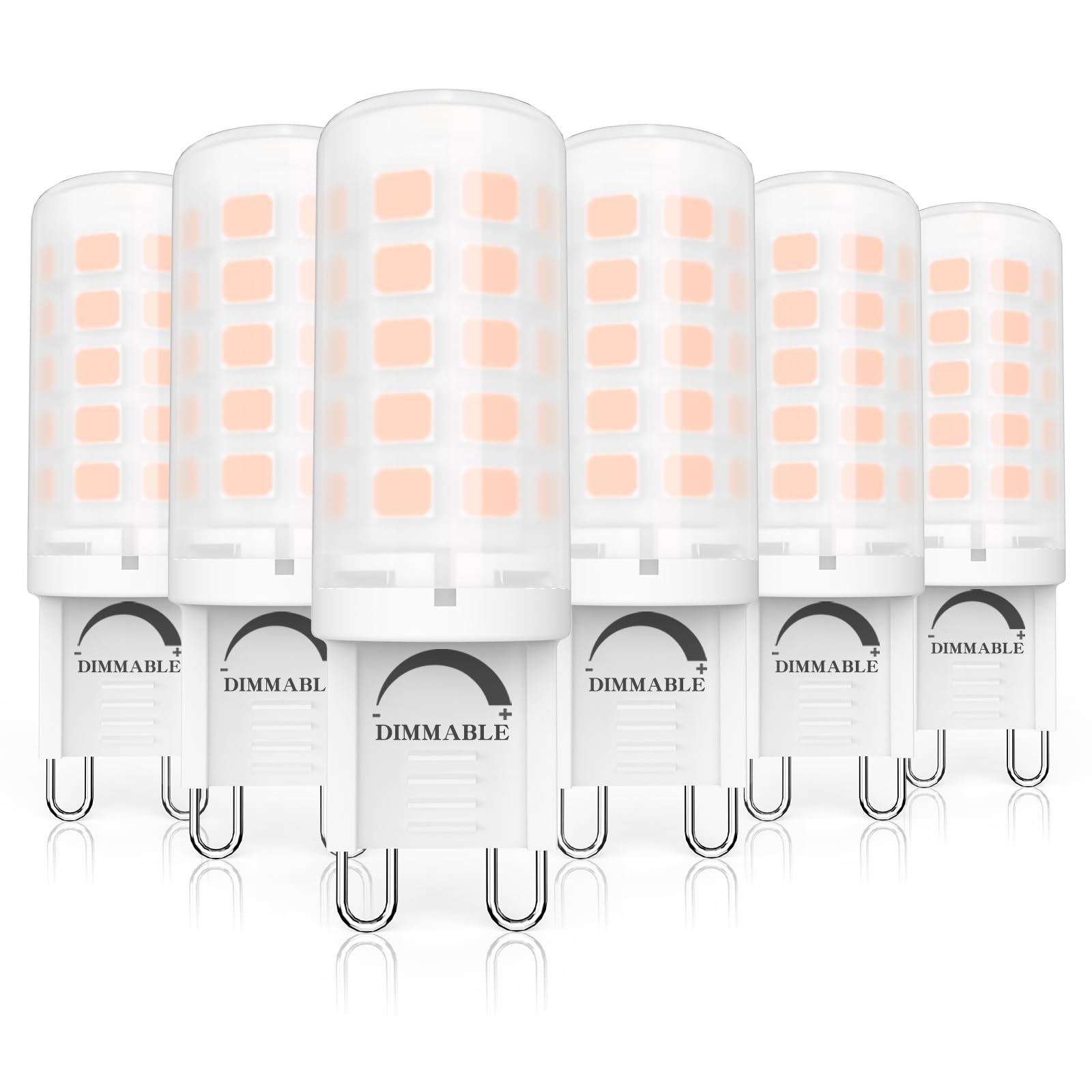 G9 LED 2700K AC220-240V 3W Ersatz 40W G9 Halogenlampe, Warmweiß Dimmbar 3W Glühbirne LED Leuchtmittel Warmweiss für Drinnen und Draußen Schmücken Beleuchtung Kein Flackern Glühlampe Table lamp