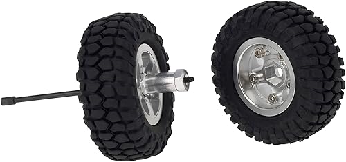 Miniatura 4 de MEUS RACING 1/24 RC Crawler Ruedas dobles Juego de reacondicionamiento de doble rueda Kit de modificación de neumáticos Acoplador de ruedas Eje de