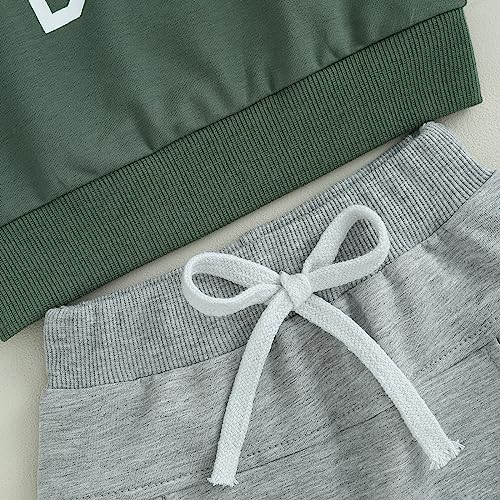 Toddler Boy Thanksgiving Outfit Turkey Long Sleeve Sweatshirt Waffle Jogger Pants Fall Winter Baby Boy Clothes4