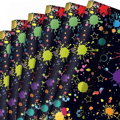 BHNACIER Glow Party Wrapping Paper