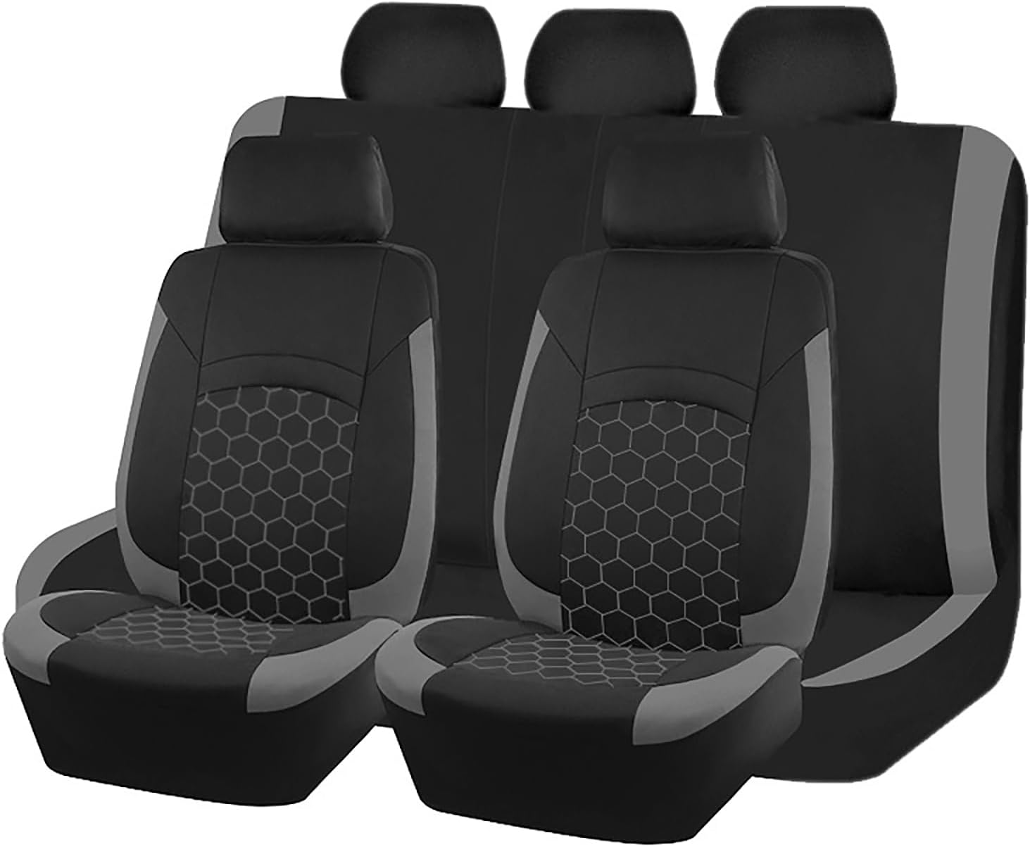 5 Seats Car Seat Covers for KIA Soul Seltos Sportage Sorento Telluride NIRO EV6 EV9, Front and Rear Seat Full Protection Scratch Resistant, Compatible with Most Cars, SUVs & Trucks
