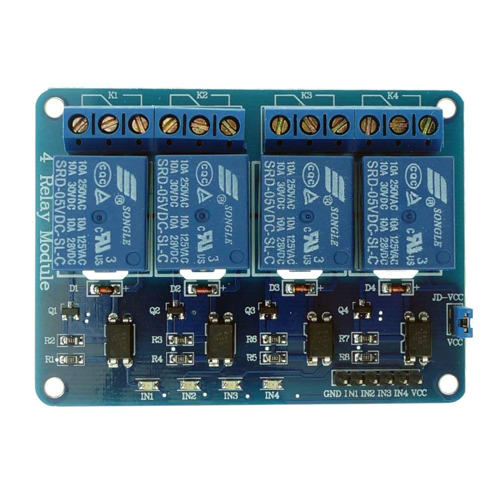 SOOTRA 5V 10A Relay Module For Electronic Projects and hobby kit (4 Channel) (B0BHBGYSLJ) Amazon Price History, Amazon Price Tracker