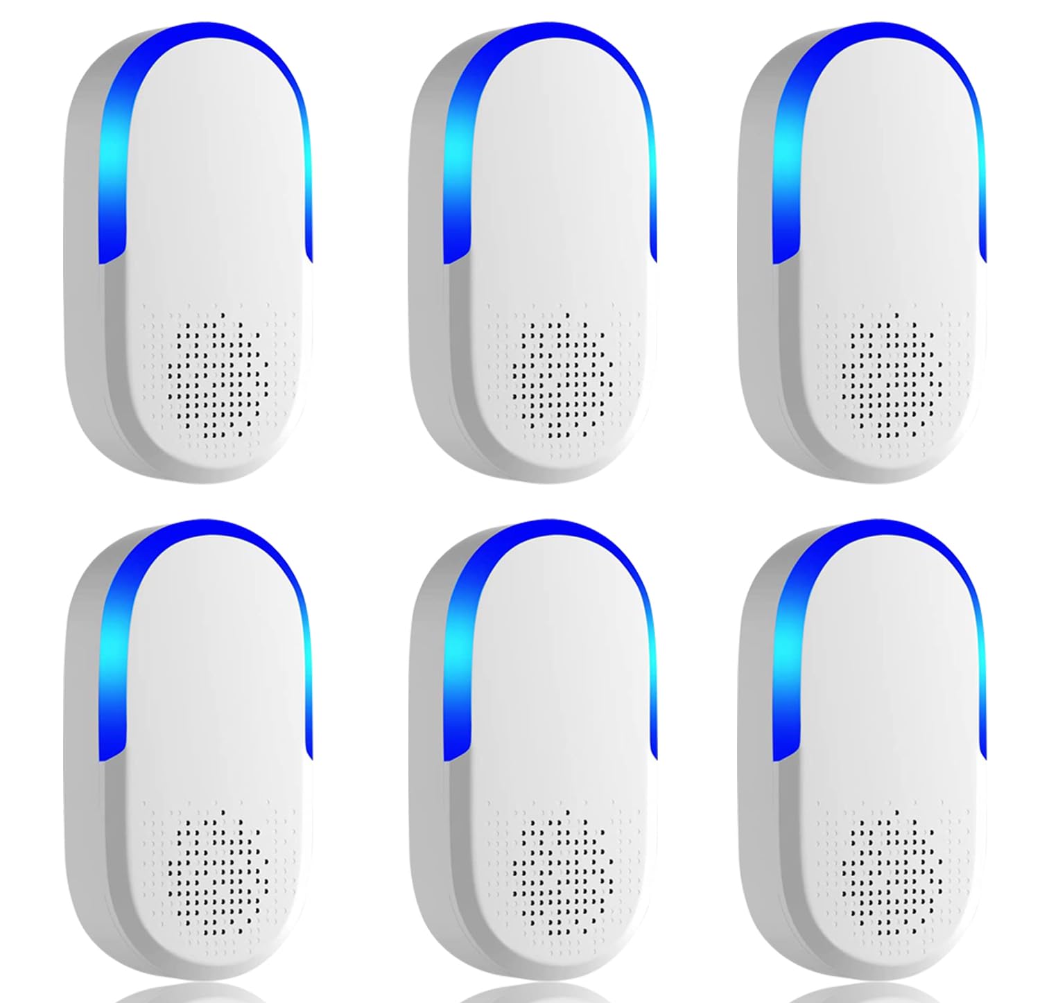 Ultrasonic Pest Repeller, Pest Repellent Plug in, Electronic Pest Repellent Control for Cockroaches, Bugs, Mice, Ants, Mosquitoes, Fleas, Fly, for Home, Warehouse, Kitchen 6 Pack