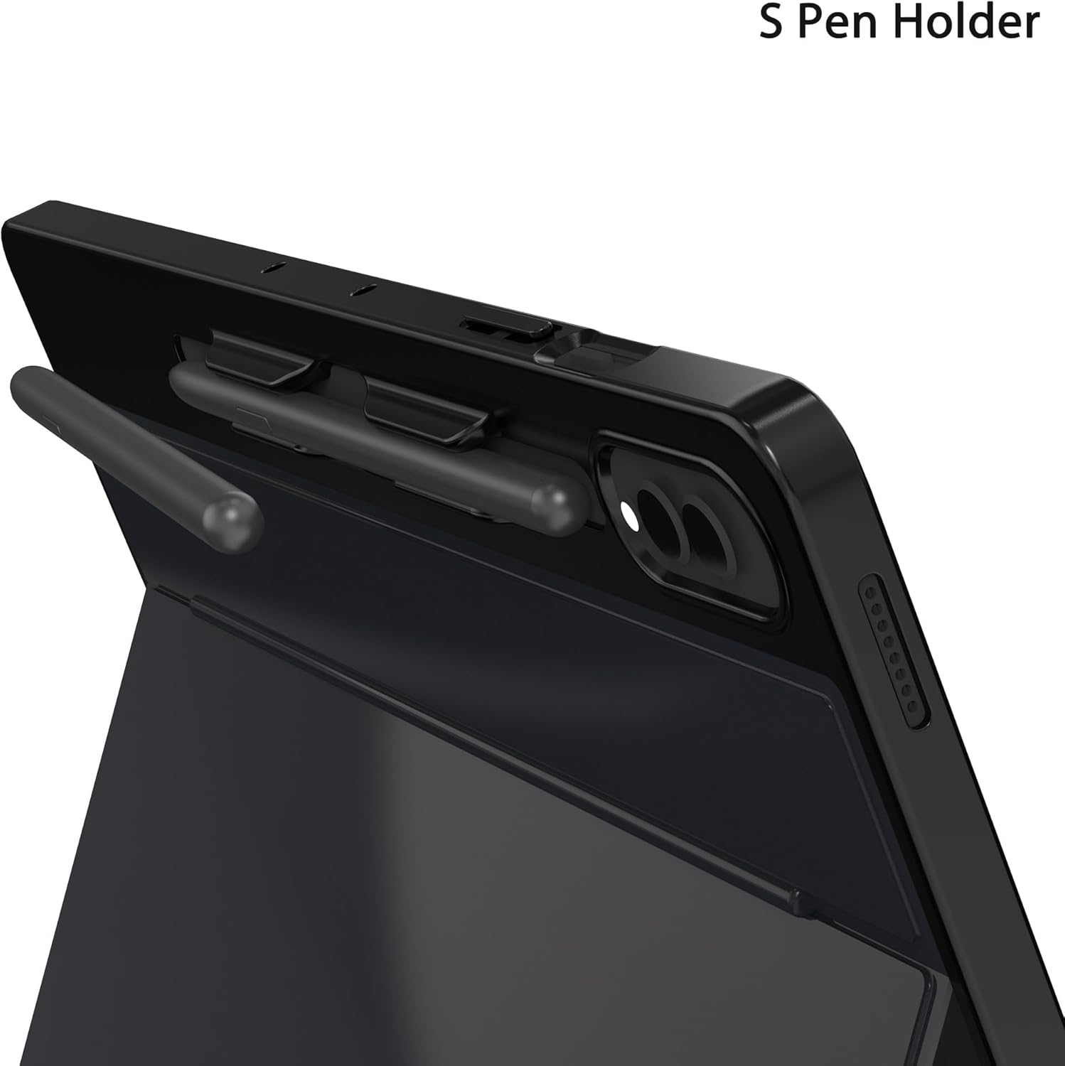 Ai Key Keyboard Case for Samsung Galaxy Tab S10+/S9+/S9 FE+ Plus 12.4 inch : One-click DEX Mode,7 Color Backlit,Smart Touchpad,Ultra-thin Case with S-PEN Holder,2 Wireless Channels Detachable Keyboard