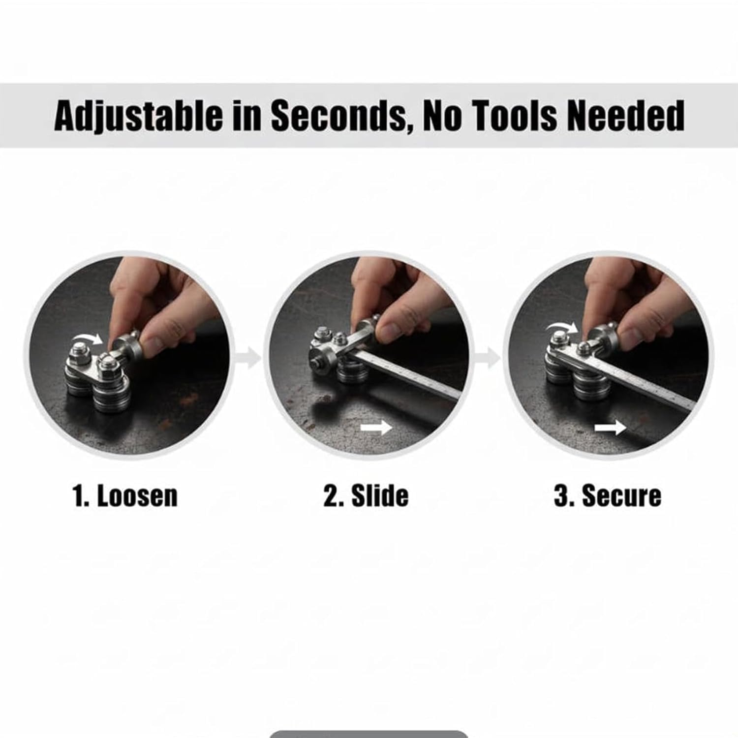 Calibradores De Posicionamiento, Circular Saw Straight Line Guide, Positioning Calipers for Precise Measurements, Stainless Steel Positioning Calipers for Circular Skill Hand Saw, Adjustable (A, 24in)