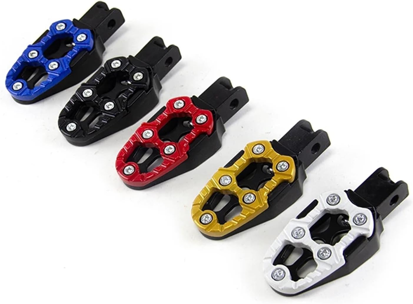 Compatible for Kawasaki Universal Angle Adjustable Aluminum Alloy Motorcycle Footrests Anti Slip Foot Pegs(1)