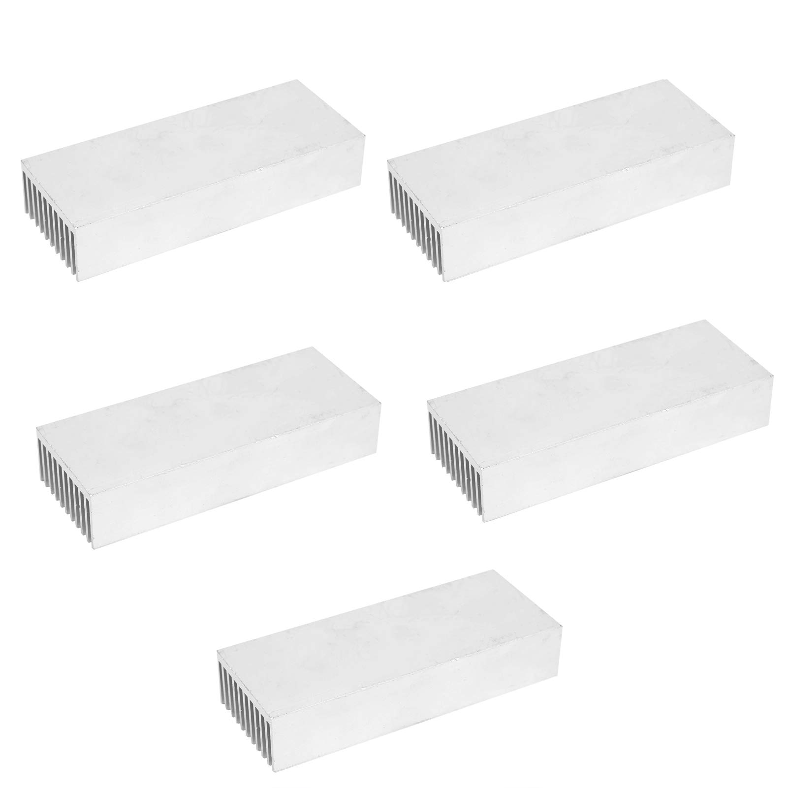 5 pièces dissipateur de Chaleur en Aluminium, dissipateur de Chaleur en Aluminium pour Carte CPU refroidissant Les pièces de Dissipation Thermique 40 x 20 x 100 mm