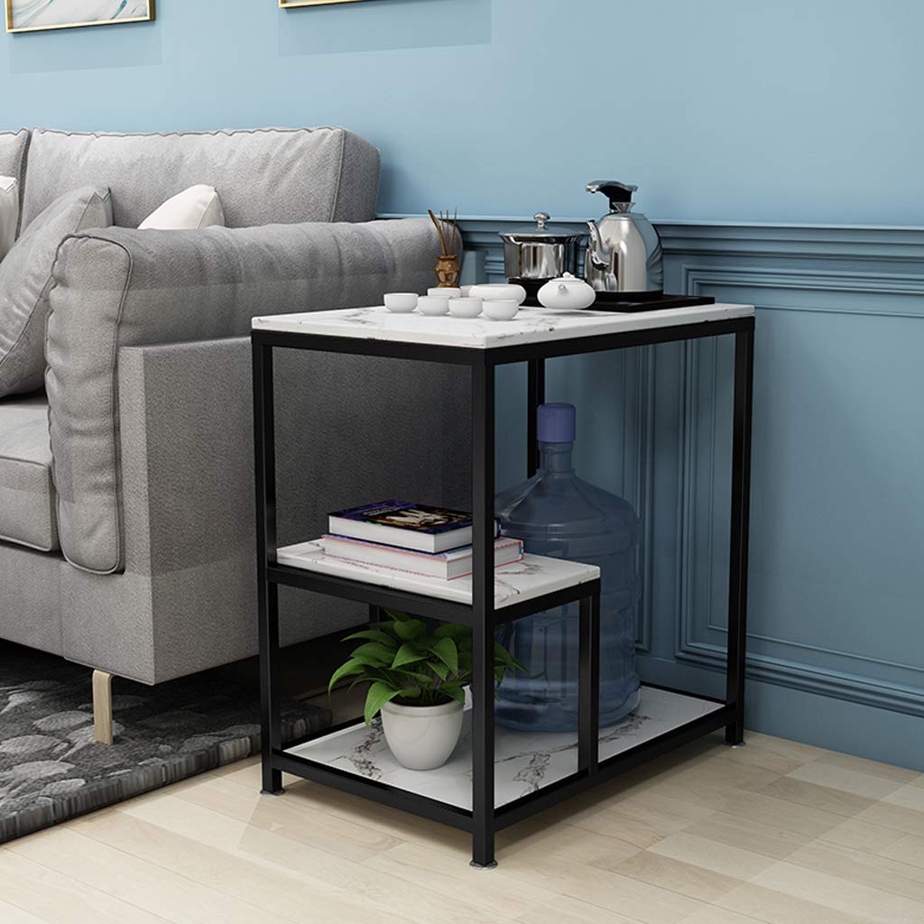 Amazon｜3段収納テーブル ソファサイドテーブル 大理石 カクテル