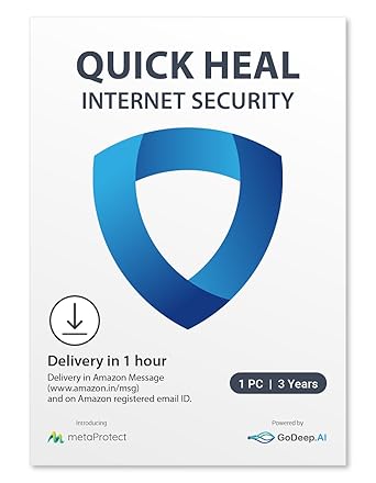 Quick Heal Internet Security - 1 Users, 3 Years (Email Delivery in 2 hours- No CD)