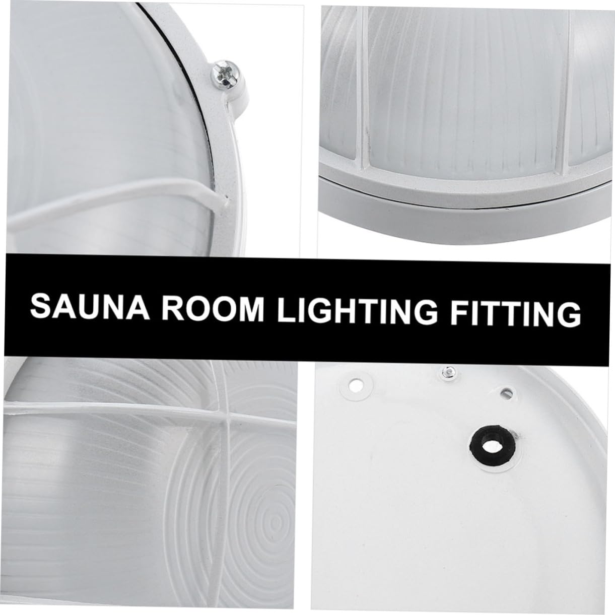 BESTonZON 2 Piezas Luces Prueba De Explosiones para Sauna Unidades De Vidrio y Aluminio Fundido Lámpara De Sauna Profesional para Iluminación o Almacenes Interiores