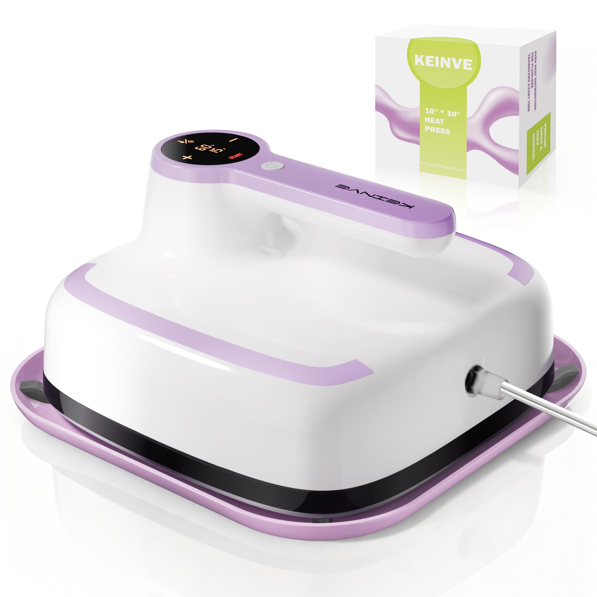 Photo 1 of KEINVE 10"x10" Heat Press Machine, Fast Heating with Timer & Auto Shut-Off