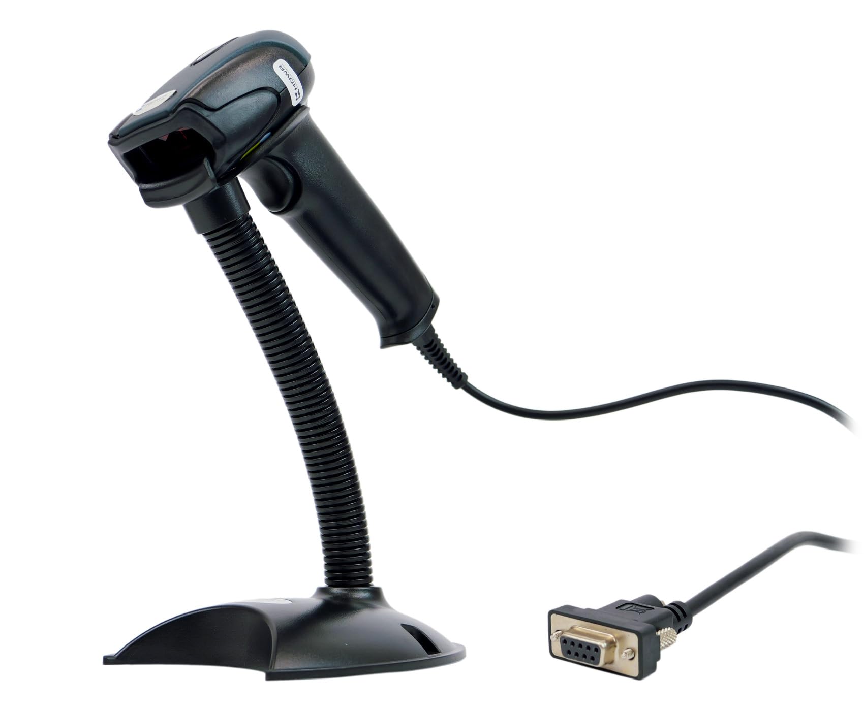 Automatisches Barcode-Lesegerät HD29A HDWR mit RS232 Kabel | Barcodescanner zum Lesen von Strichcode mit verstellbarem Standfuß | Schnelles Strichcode-Lesegerät| 1D Code