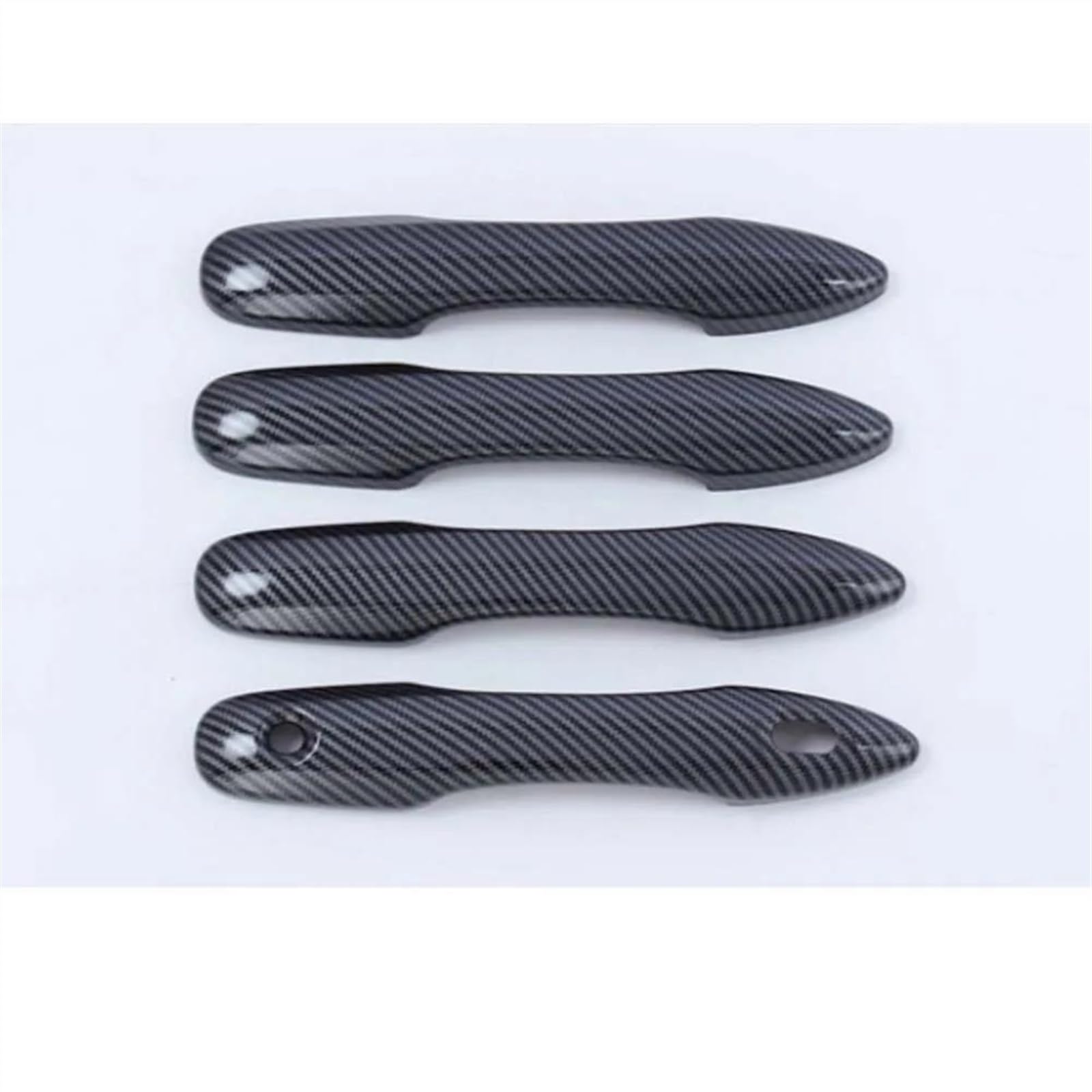SLIMES ABS Car Exterior Door Handle Grab Cover Trim for Toyota for Harrier 2020 2021 2022 Auto Styling Moldings 4pcs Protection(Carbon 2)