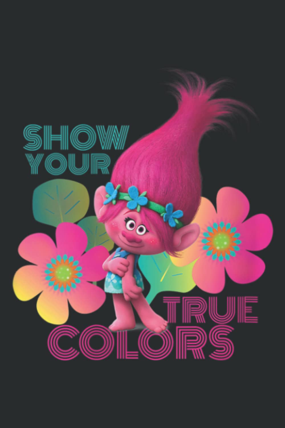 DreamWorks Trolls Show Your True Colors: Lined Notebook: Planner, Lined College Ruled Paper, 6x9 120 Pages, Journal, Diary, Matte Finish Cover, 100 Pages