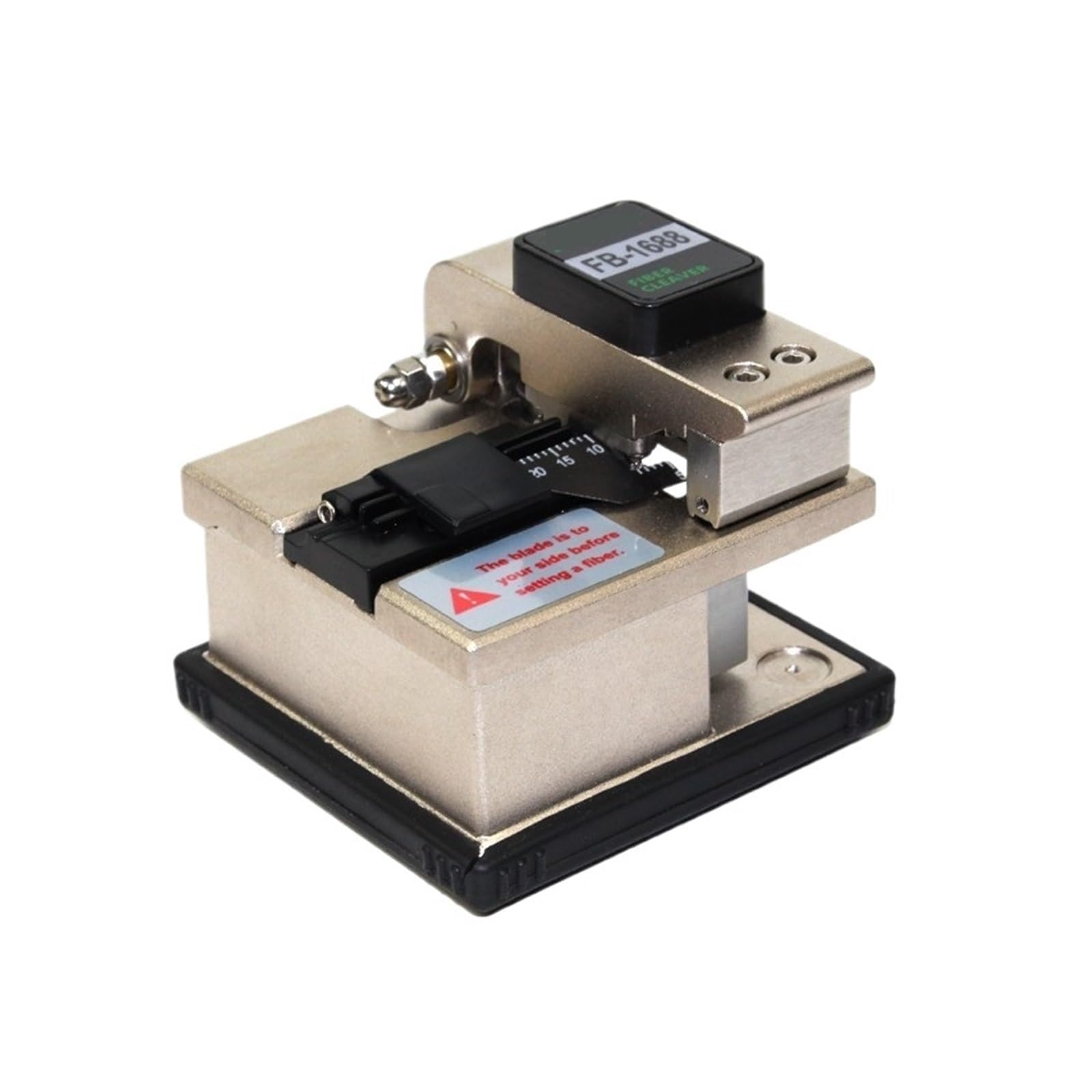 Optical Fiber Cleaver, Precision FB-1688 Optical Fiber Cutter Cleaver 16 Cutting Point Using 48000 Times FTTH Cold Crimping Tool