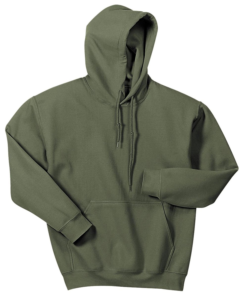 Gildan (2Xl, Military ) Heavy Blend Adult Unisex Hooded Sweatshirt / Hoodie Green