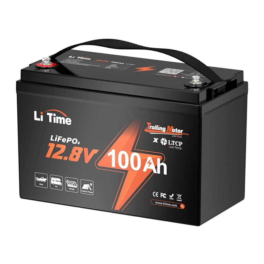 【LiTime】12V100Ah Amazon.com: Litime 12V 100Ah Trolling Motors LiFePO4 Battery