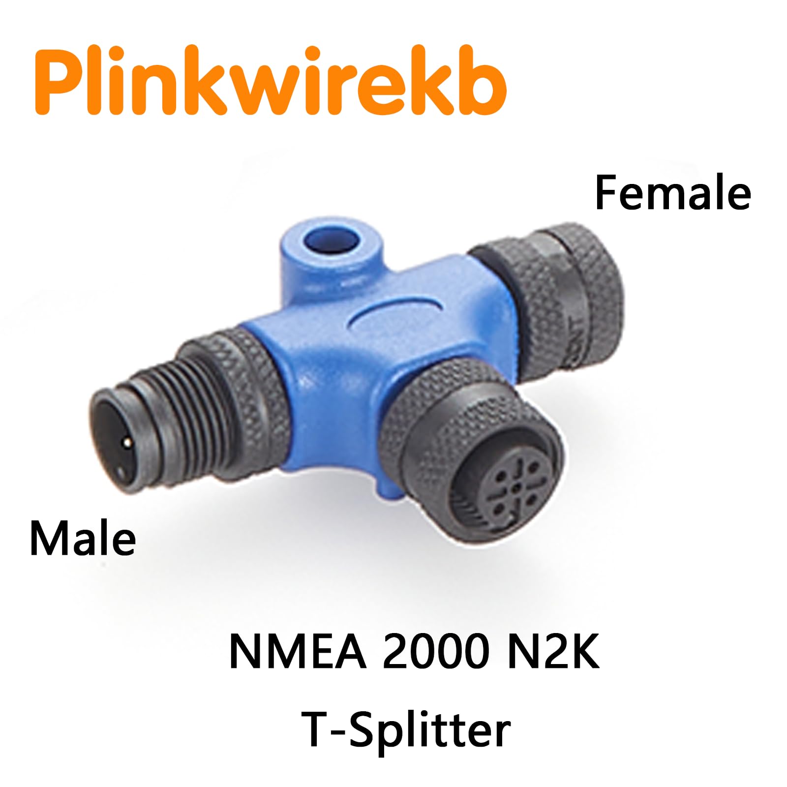 NMEA 2000 Starter-Kit N2K Marine Kit inklusive 5-Wege-T-Verteiler, 2m langem Drop-Kabel,T-Verteiler,Terminator (Stecker/Buchse),1m langem Stromkabel mit Sicherung für Lowrance Simrad Navico Garmin