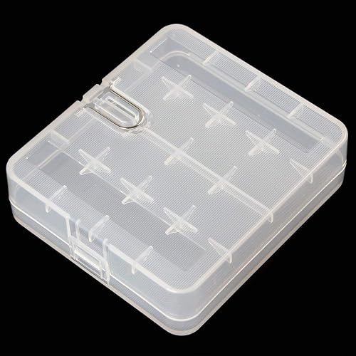 Miniatura 3 de Gocomcom Honbay Battery Storage CaseBoxOrganizerHolder for 4 18650 Batteries or 8 CR123A Battery, Pack of 6 (White)