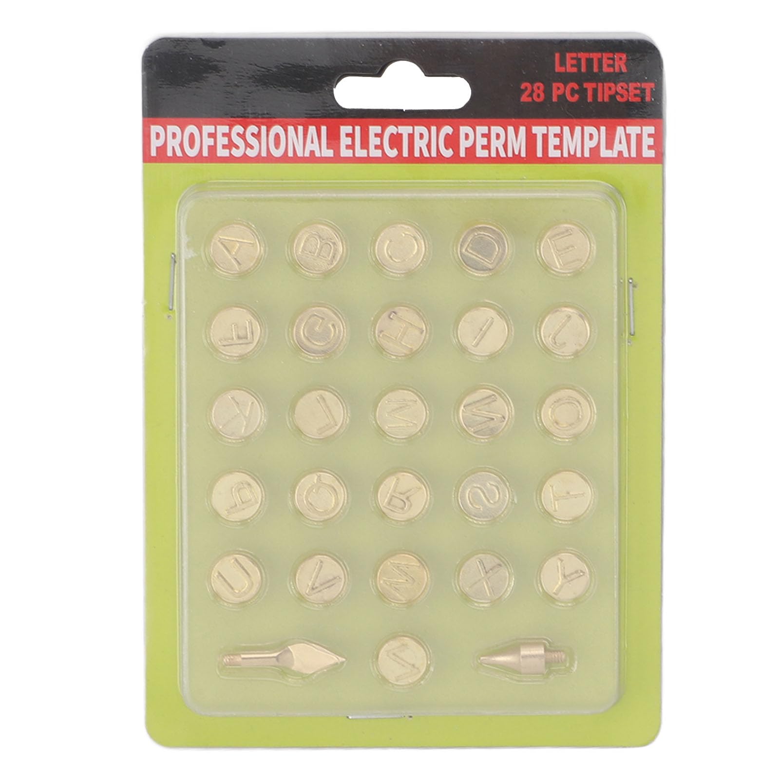 Jeanoko 1 Set of 26 Letters Burning Tip, Brass Alphabet Carving Tip Set, Wood Branding Personalization Tool for Crafts and Pyrography Projects,Alphabet Branding Letters Tip