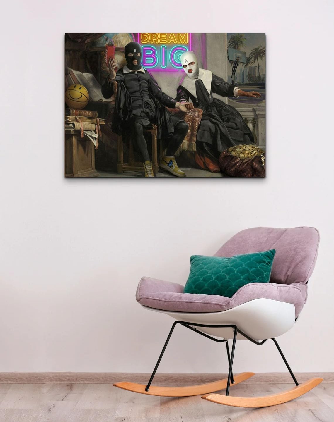 GADGETS WRAP Canvas Gallery Wrap Framed for Home Office Studio Living Room  Decoration (22x14inch) - Bonnie And Clyde Crypto Edt : Amazon.in: Home & ...