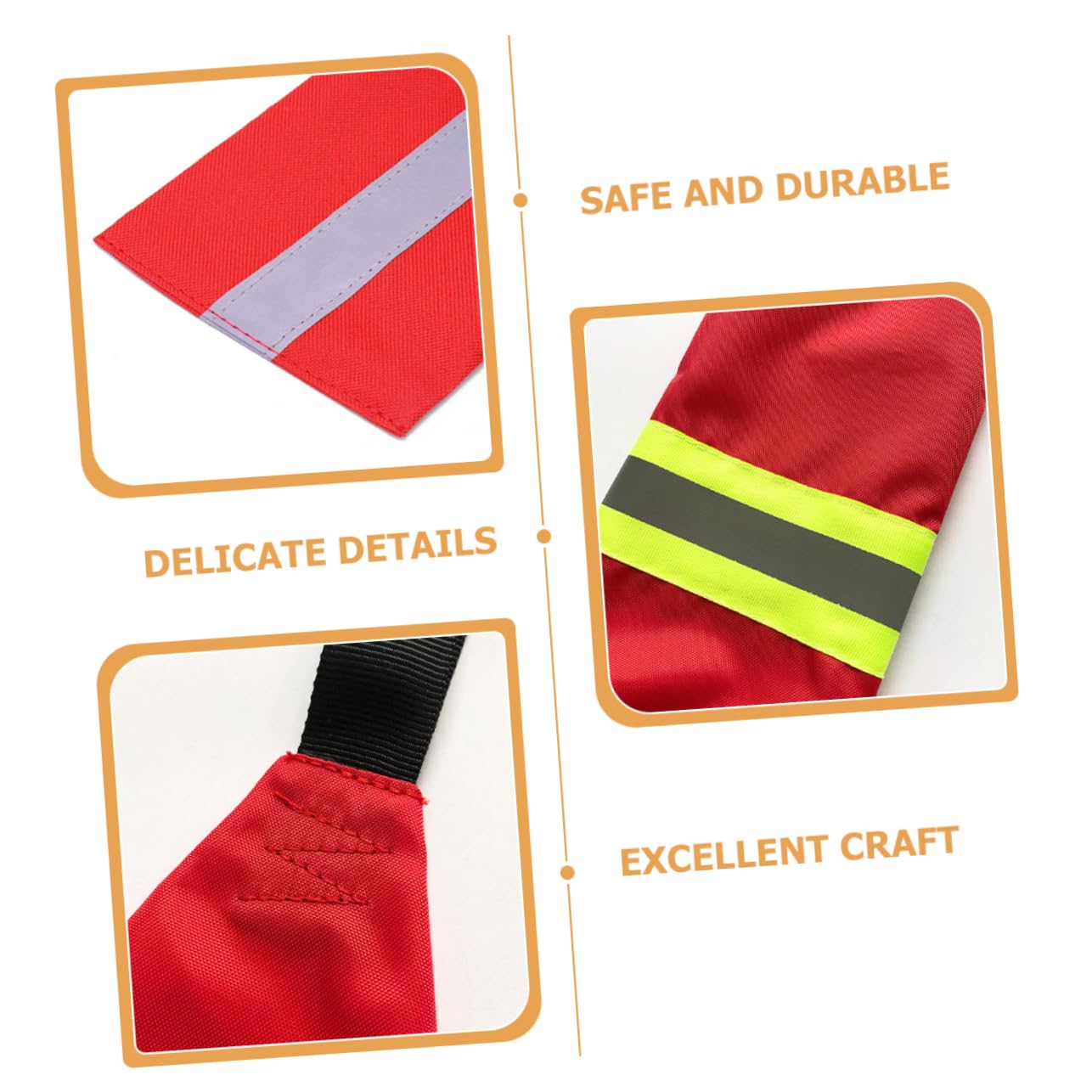 UKCOCO Estandarte De Seguridad Accesorios Accesorio De Canoa Enganche Reflexivo Banderas Bandera De Seguridad De Kayak Exterior Pequeño Bandera De Kayak Tela Oxford