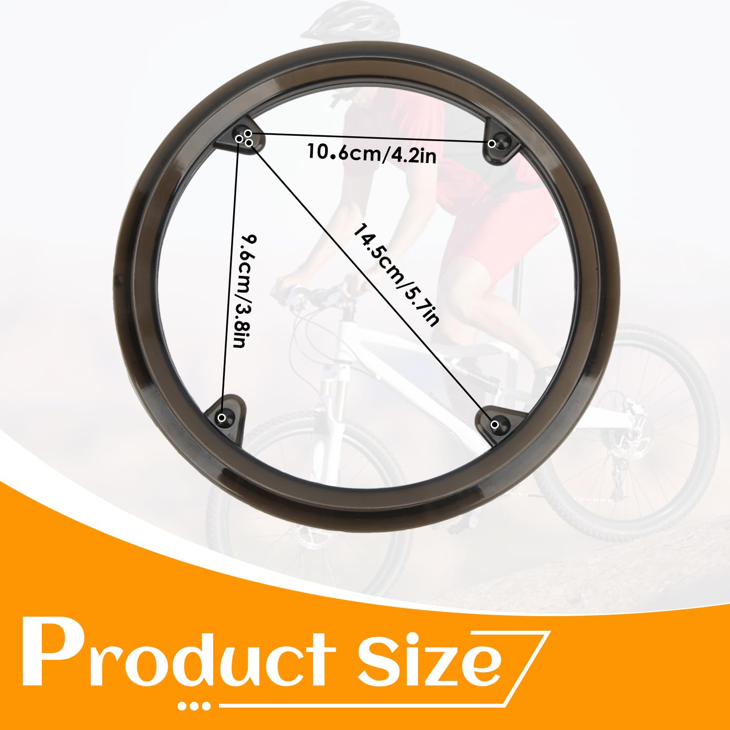 Paracatena Mtb Copertura Protezione Catena Bici - In Plastica Nera, Per  Mountain Bike E City Bike Copri Catena Bici Universale