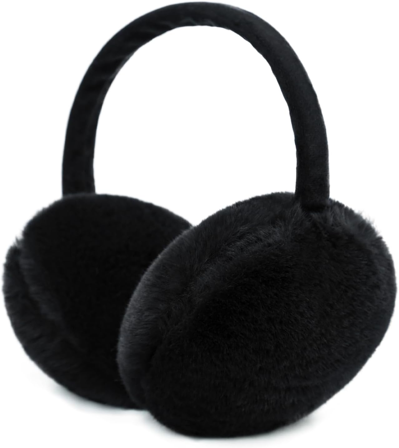 Winter Ear Muffs Women Fuzzy Earmuffs Faux Fur White Ear Warmers Girls Black Warm Ear Covers Fluffy Cute Pink Large