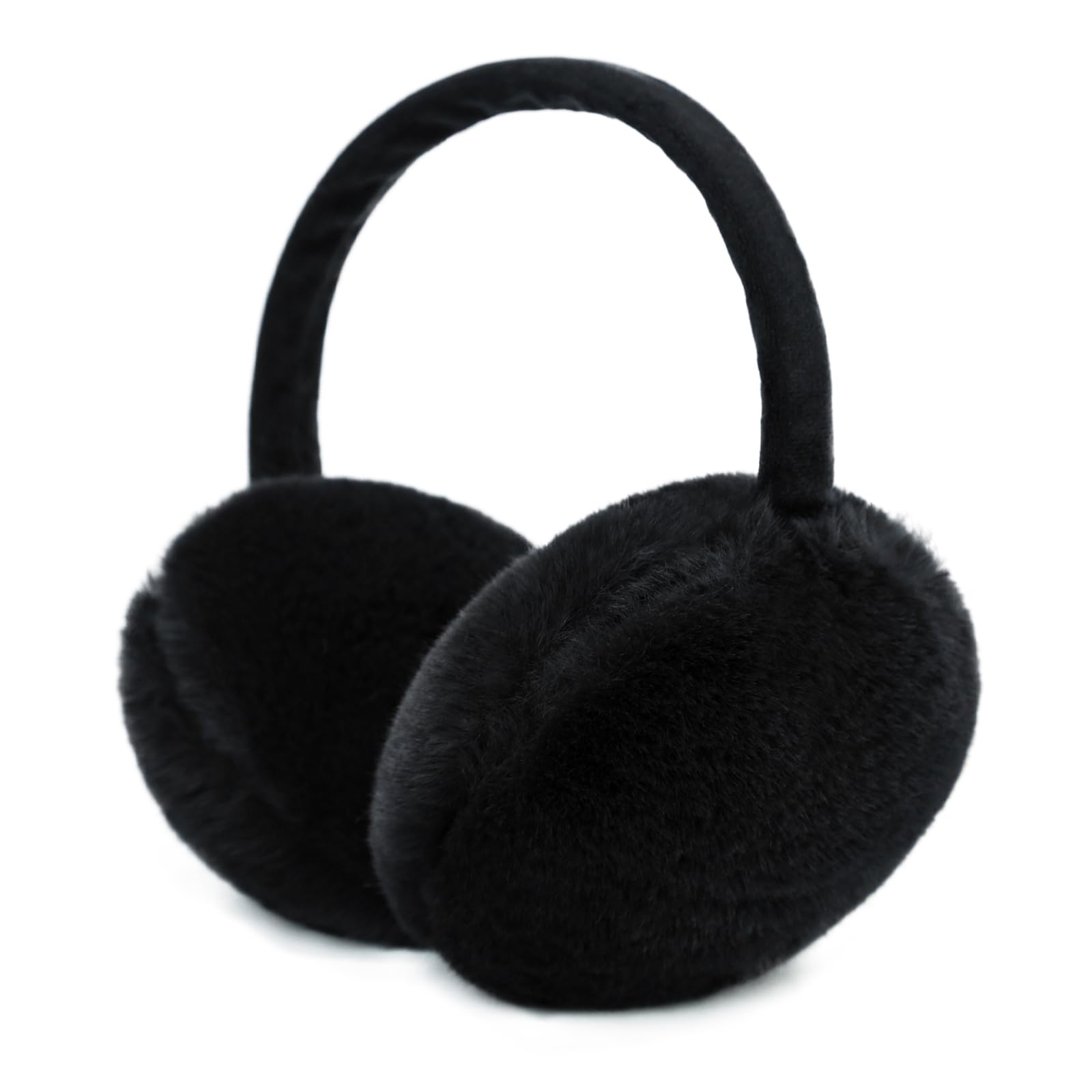 Winter Ear Muffs Women Fuzzy Earmuffs Faux Fur White Ear Warmers Girls Black Warm Ear Covers Fluffy Cute Pink Large-image-17