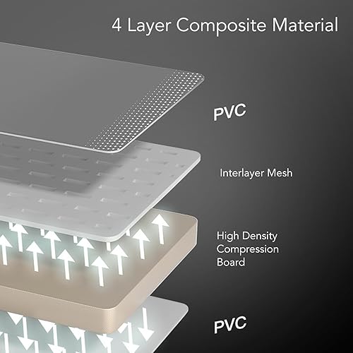 Miniatura 3 de Piscina plegable no inflable para niños y adultos, portátil y duradera (piscina gris de 5.2 ft)