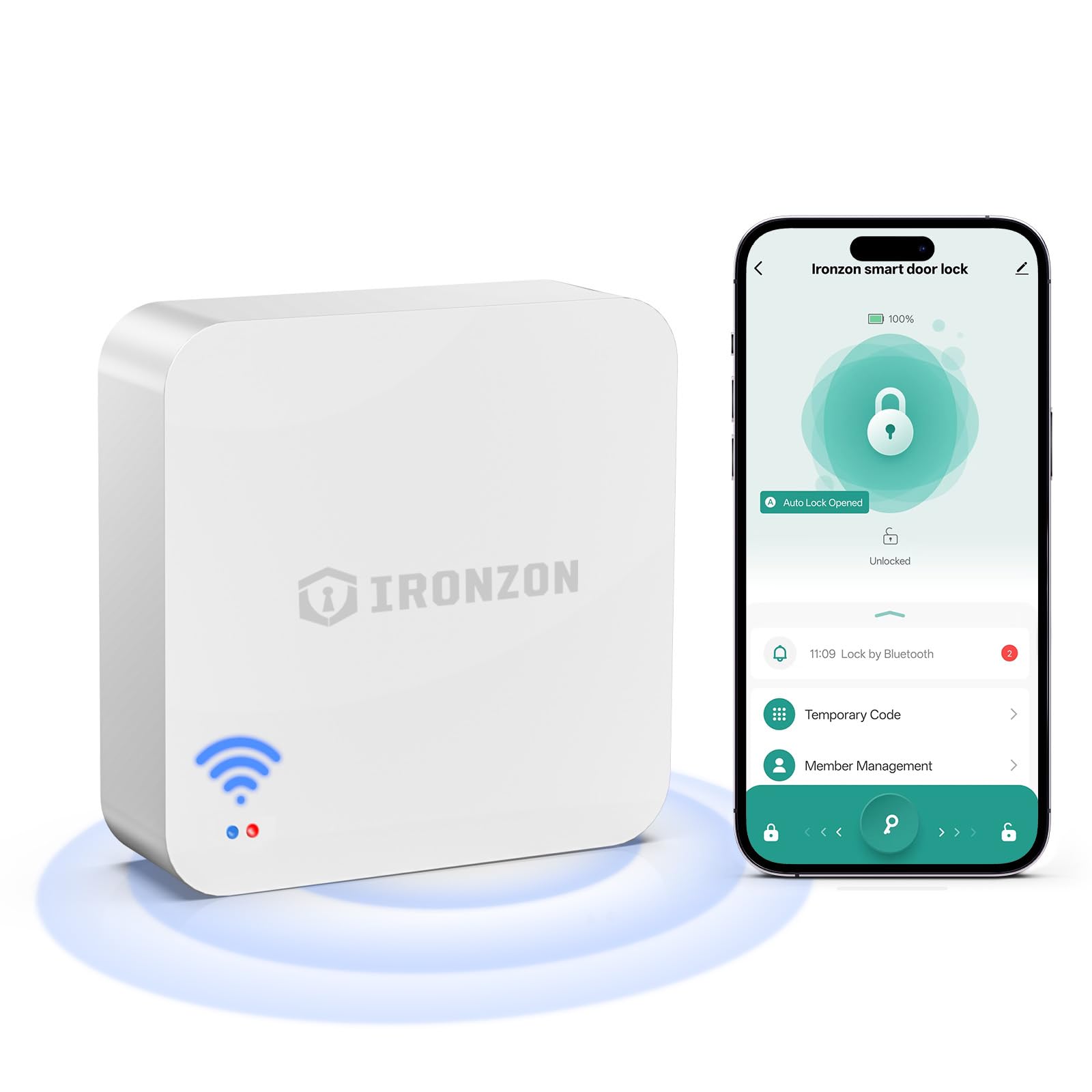 Photo 1 of IRONZON Tuya Gateway for Smart Door Locks