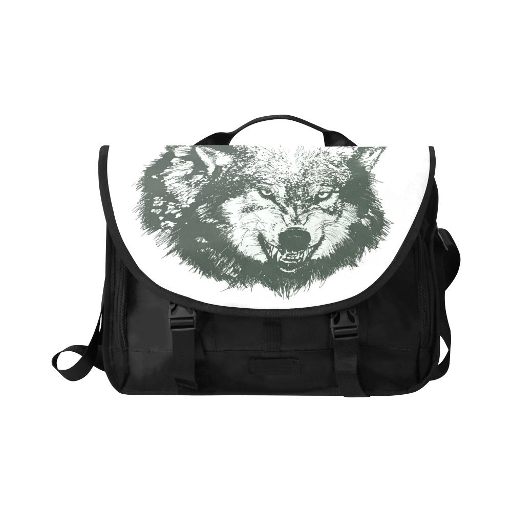 Wokfox Custom Fox Oxford Fabric Laptop Messenger Bags Designed to Protect Laptops up to 15.7 Inches