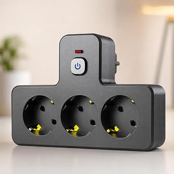 Anahtarl  3l  Priz 2500W Ak m Korumal  Termal Toprakl   oklay c  Ev Ofis  al ma Odas