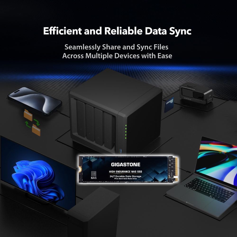 Amazon.com: Gigastone SSD 2TB M.2 NAS SSD 24/7 High Endurance