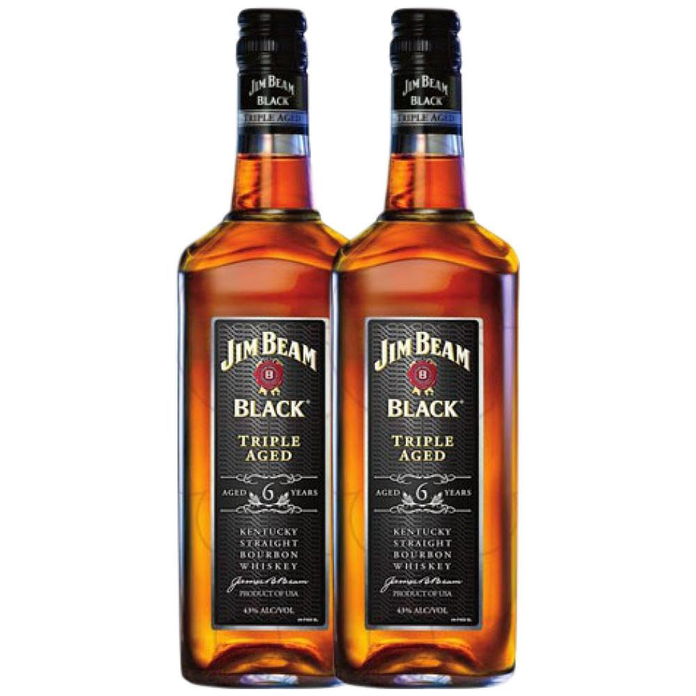 Whiskey Blended Suntory Jim Beam Black Reserve 70 cl (Schachtel mit 2 Flaschen von 70 cl)
