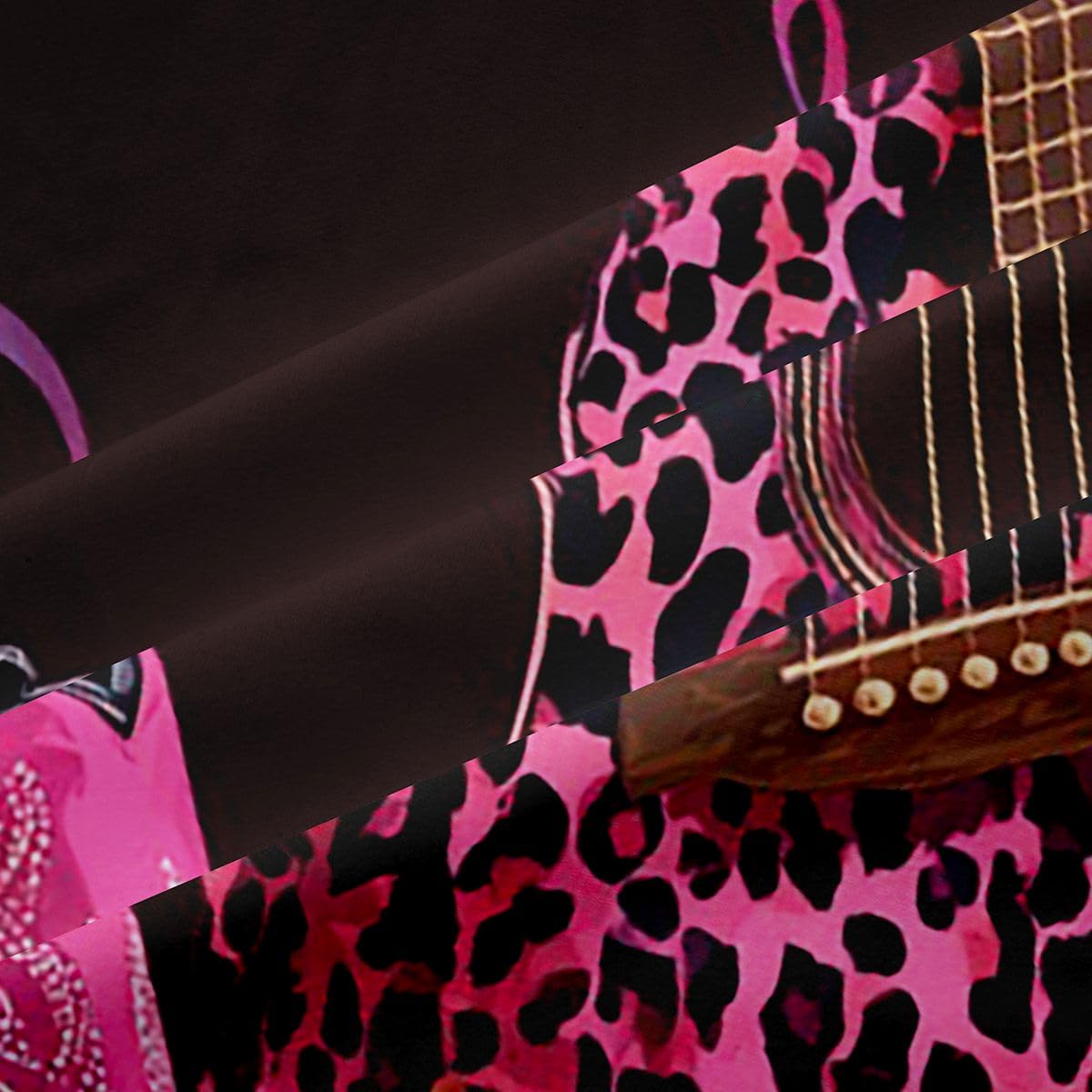 Homewish Tende oscuranti rosa con cowgirl occidentale, 132 x 160 cm