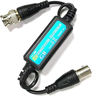 HD-TVI/HD-CVI/AHD/Analog CVBS Passive Coaxial Video Ground Loop Isolator Built-in Video Balun for CCTV Cameras