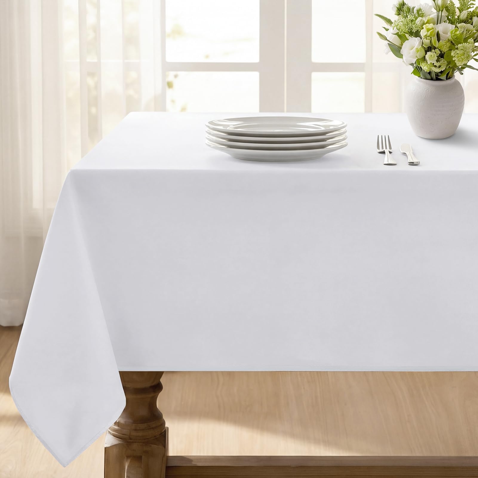 Nappe imperméable et anti-tache Softalker blanche en tissu lavable