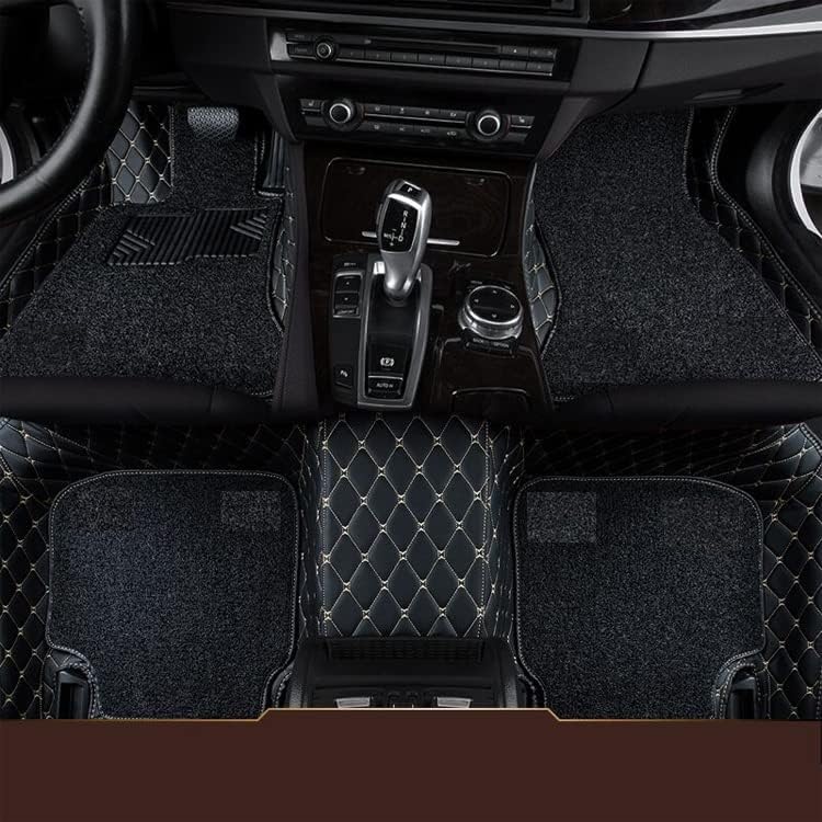 Image of 7D Premium Leatherette Car Foot Mat| Luxurious & Elegant Look | 100% Waterproof and Dust Proof | Custom Fitted 7D Car Floor Tray Mat for Toyota Hilux 2026 (Full Black)