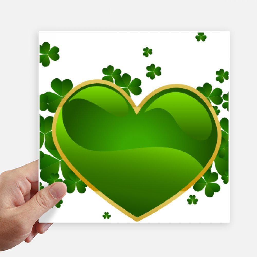 Autocollant trèfle Irlande St.Patrick carré 20 cm x 20 cm 4pcs
