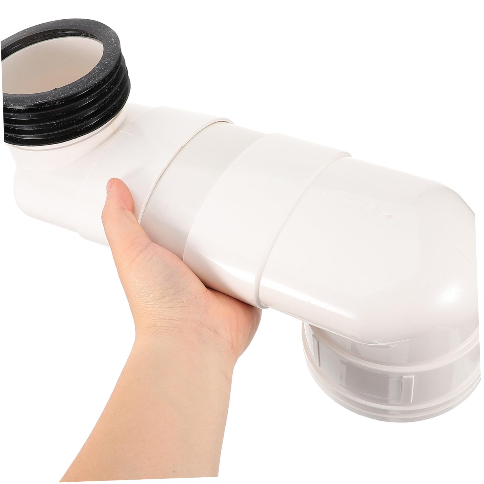 SHINEOFI Manicotto di Collegamento Wc in Pvc Resistente a Usura Spostamento Massimo 10cm, Set per Uso Residenziale e Commerciale