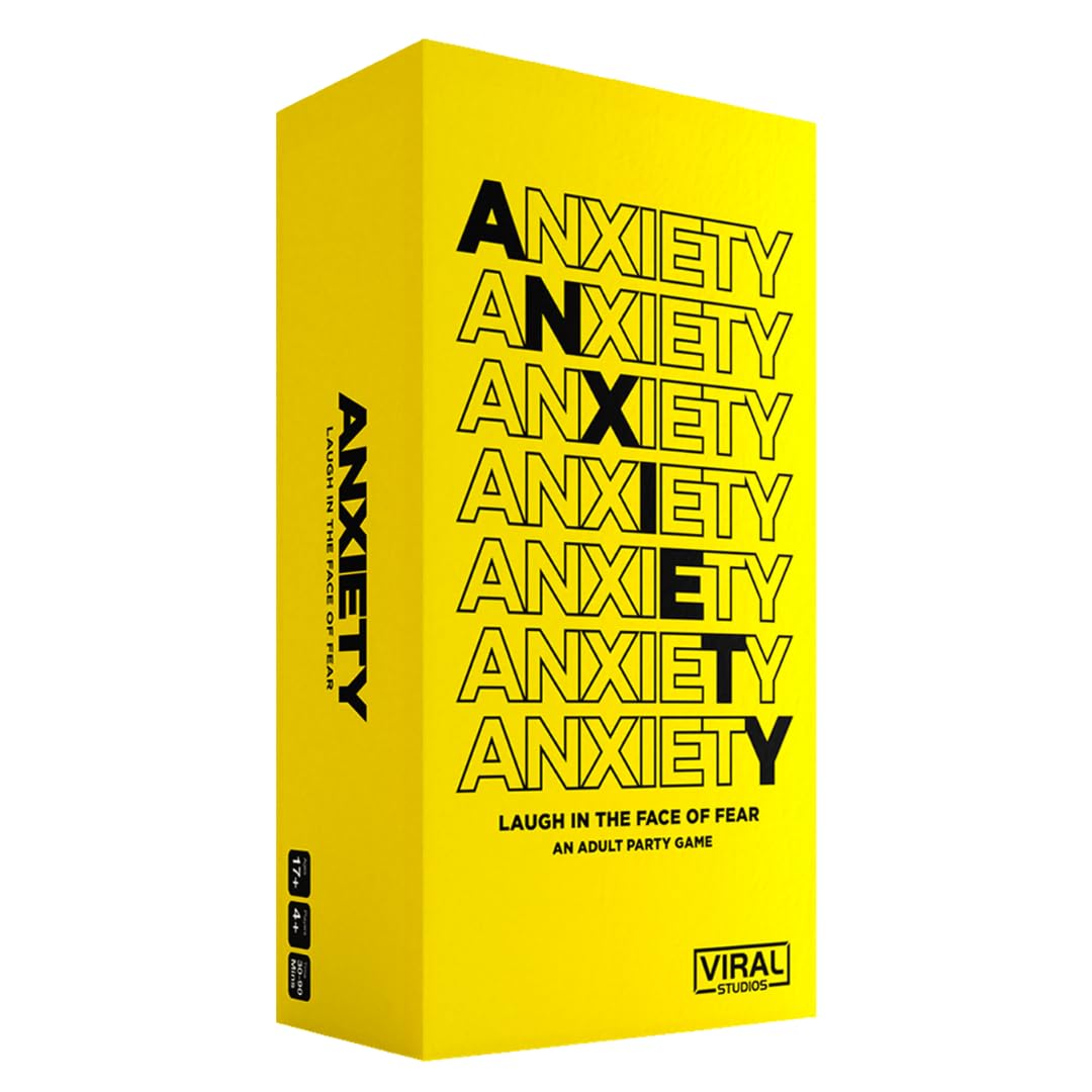 Viral Studios Anxiety - The Savage Party Card Game for Accusations, Dares & Horrible Honesty – 500 Cards, Ages 17+, Perfect for Adults