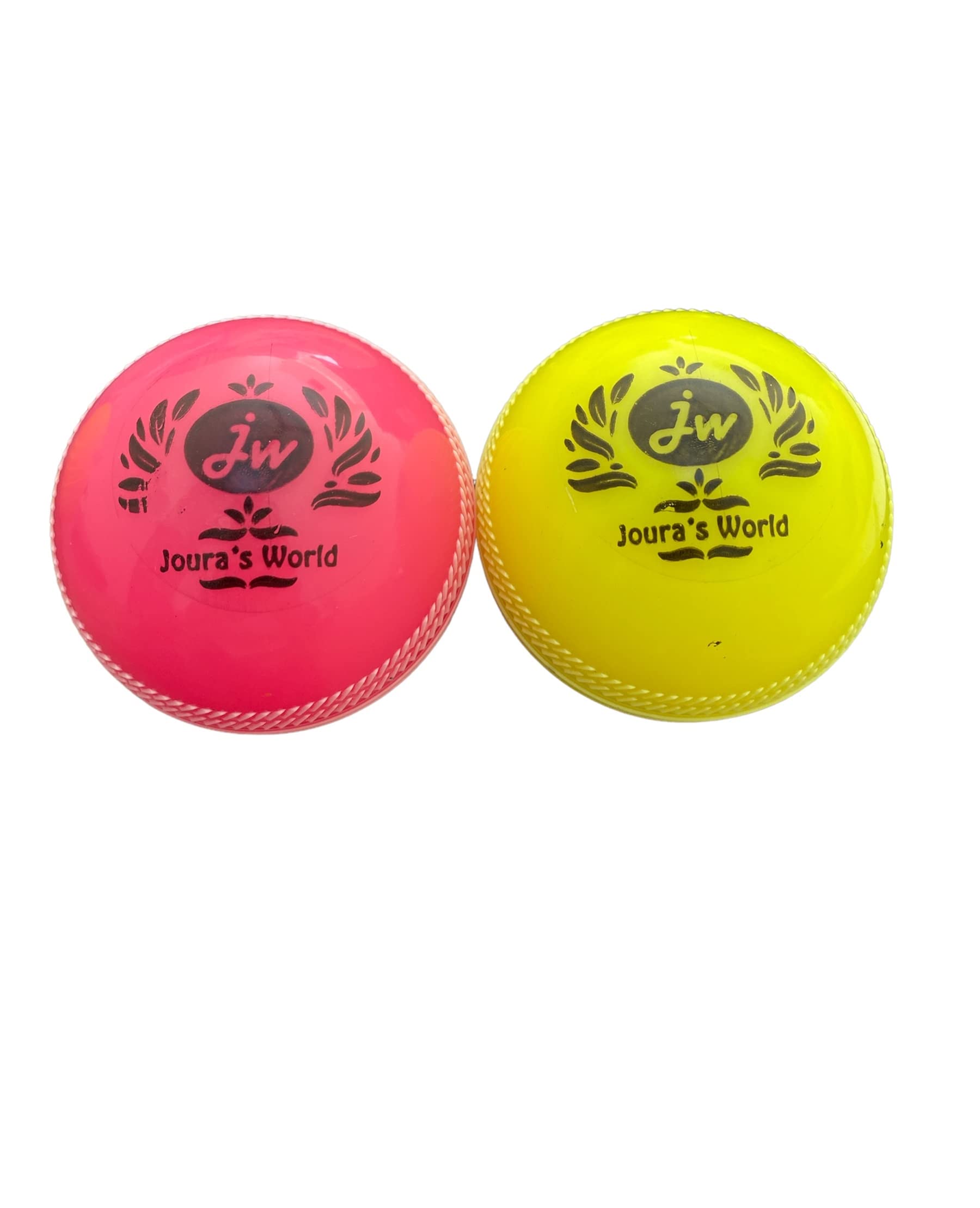 Jouras World Heavy Cricket Ball - Size: Standard (Pack of 2, Fluorescent Yellow,Pink) with White Strip Line (B0BN1FWBX8) Amazon Price History, Amazon Price Tracker