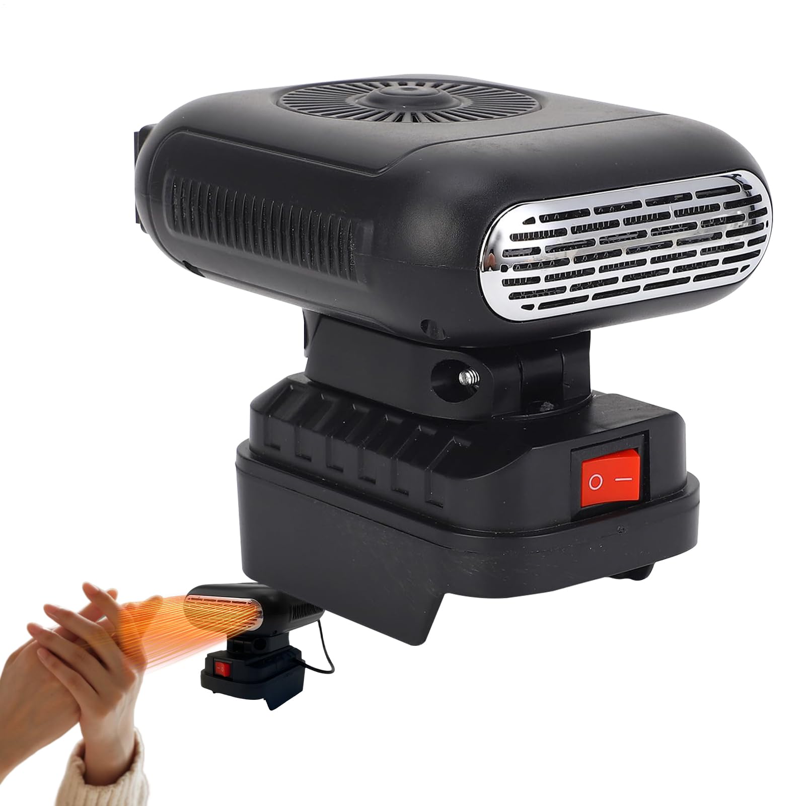 Riscaldatore Auto - Riscaldatore a Batteria Silenzioso per Interni | Sbrinatore per Vetri Auto,per Ufficio Campeggio SUV Sedan Guidatori Inverno Avventura Freddo