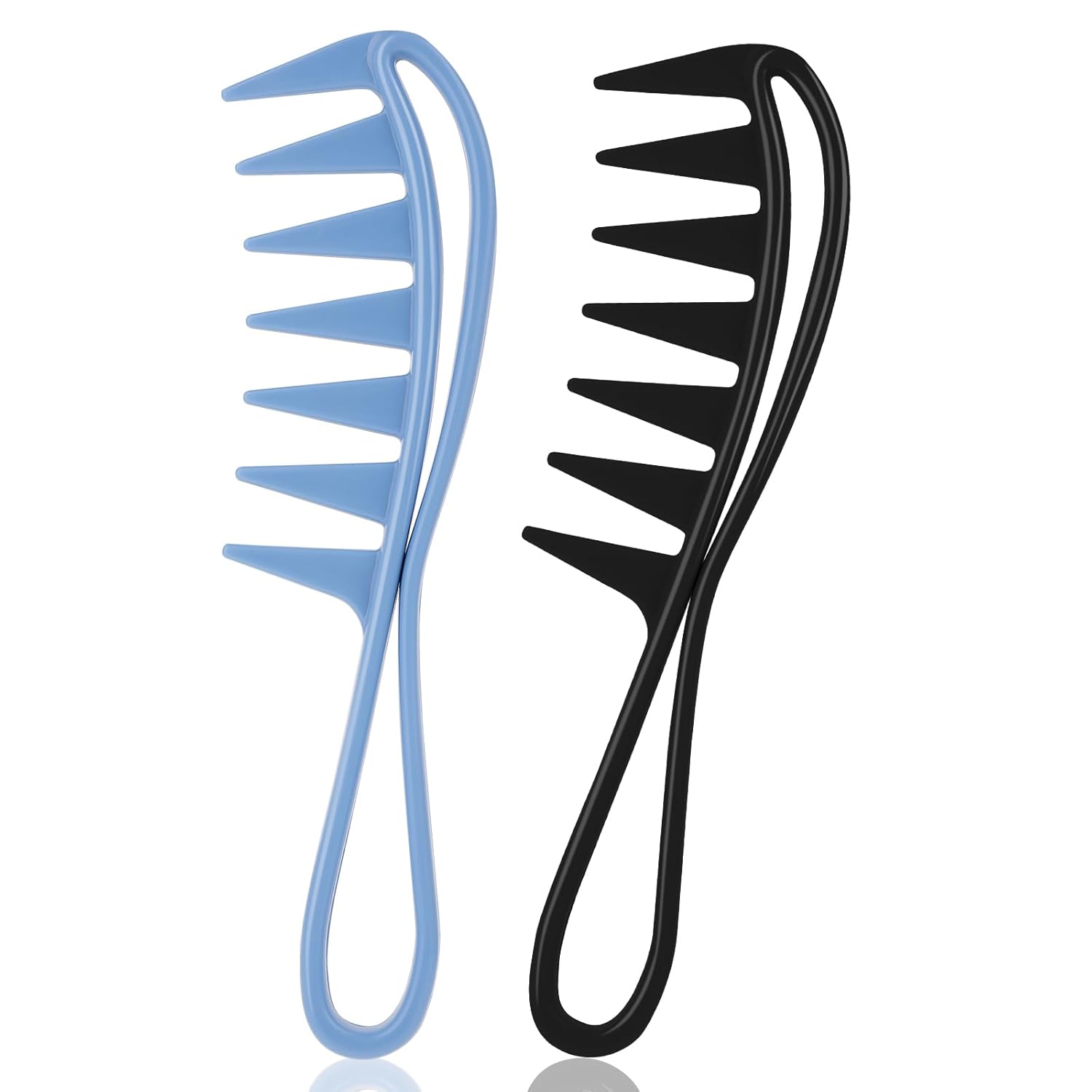 2 Piece Wide Tooth Comb Curling Shark Combs Hair Styling Accessories Professional Salon Afro Coarse Comb Anti-Static Durable Hairdressing Tool for Men Women Styling 2 Piece Wide Tooth Comb Curling Shark Combs Hair Styling Accessories Professional Salon Afro Coarse Comb Anti-Static Durable Hairdressing Tool for Men Women Styling