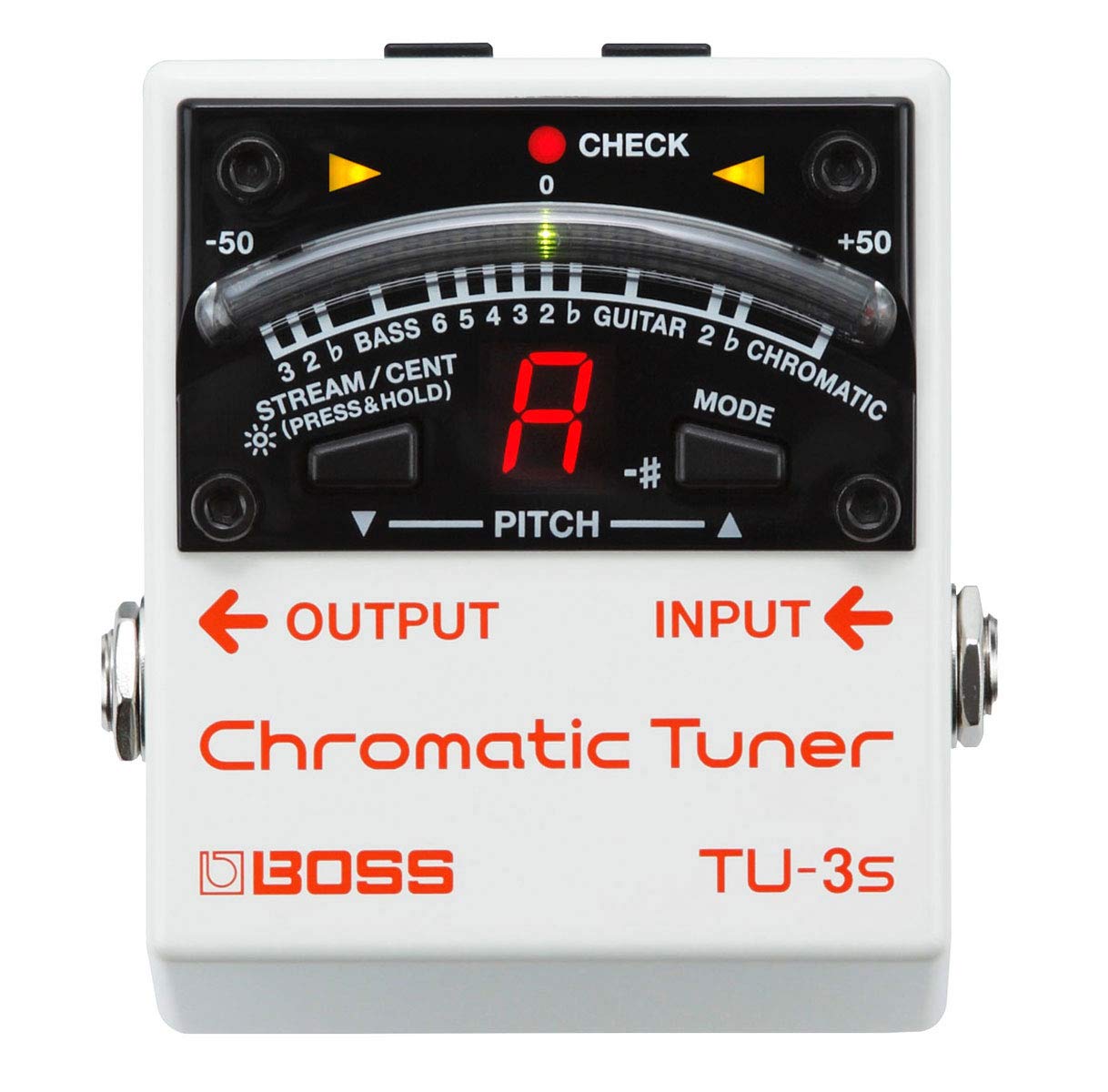 Afinador cromático Boss TU-3S + fuente de alimentación keepdrum de 9 V.