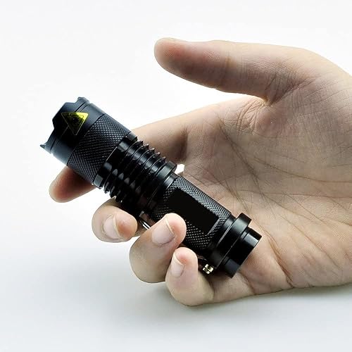 Miniatura 4 de MODOAO 3 Modes LED Flashlight Torch Tactical Lamp Mini Light for Camping Hiking Emergency (LightGreen)