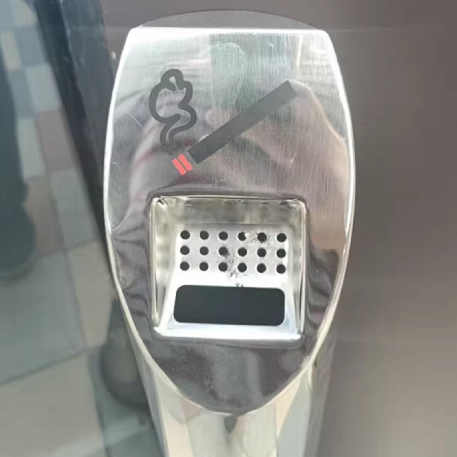 Raccoglitore Di Mozziconi Sigaretta Da Terra Con Serratura E Contenitore Interno Rimovibile, Pattumiera Esterno In Acciaio Inossidabile For Casa, Ufficio, Uso Ed