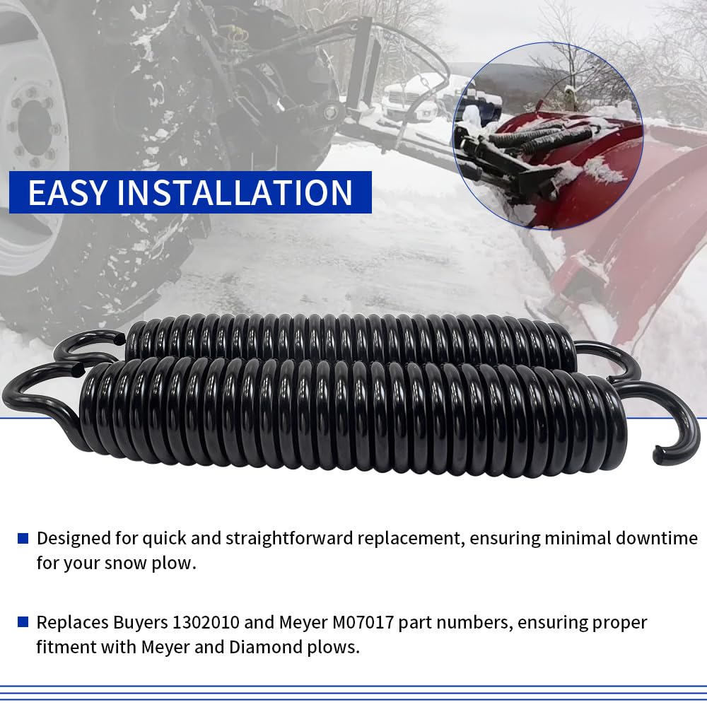 2-Pack Snow Trip Springs (No Eyebolts) For Meyer & Diamond C, ST, HM Series Snow Plows - OEM #07017 1302010