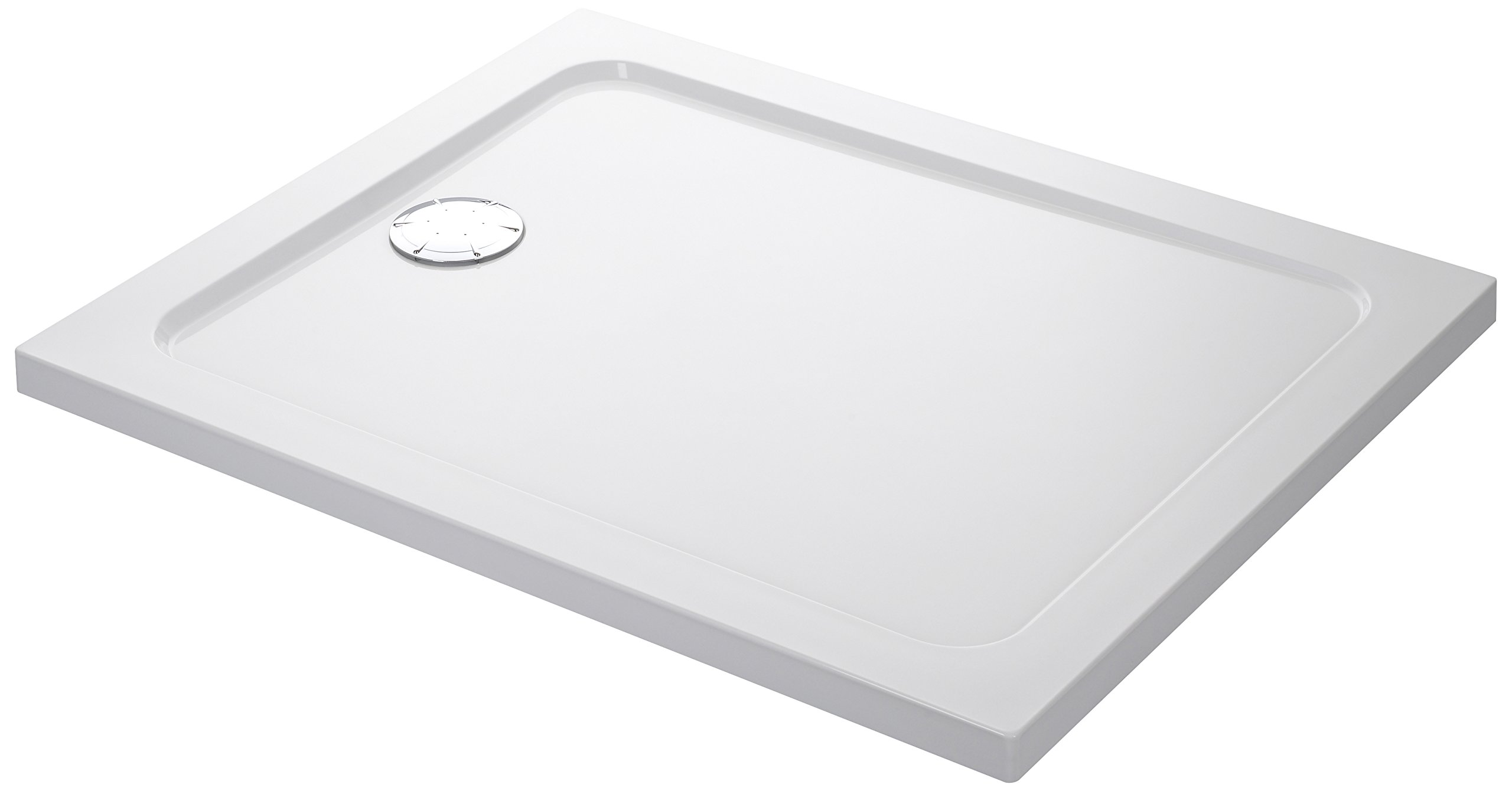 Mira Flight Shower Tray 1400 X 800mm Rectangular Low Profile Stone Resin Waste from B&Q